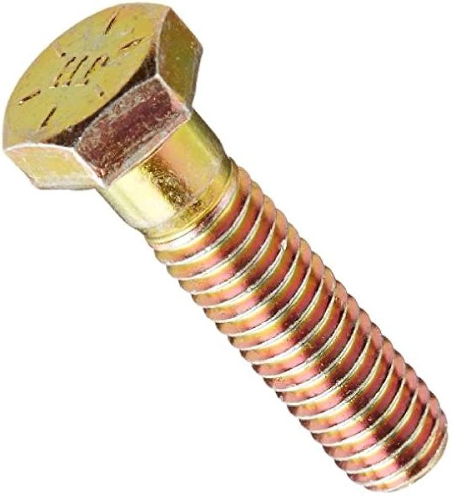 Picture of Brighton Best BR181125 5/16"-24X3 1/4",(Pt) Gr.5,Hex Cap Screw, Zinc-Yellow Cr+6 (Inch)(China)